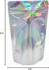 50 Pieces 4.3x6.3 inch Resealable Stand Up Zipper Lock Bags, Heat Seal Pouches for Food Storage