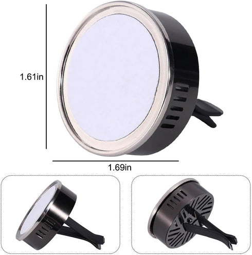 4 Pcs Sublimation Blank Car Air Vent Clips, Heat Transfer Car Outlet Perfume Clip, Auto Diffuser Accessories, Black