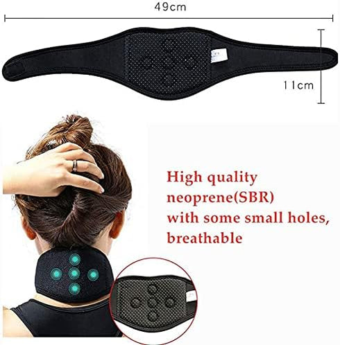 XFYJR Tourmaline Magnetic Therapy Self-Heating Neck Pad Thermal Massager Cervical Spine Protection Cervical Support