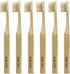 Gaia Guy Natural Bristle Bamboo Toothbrush for Kids, Compostable & Biodegradable, 6-Pack