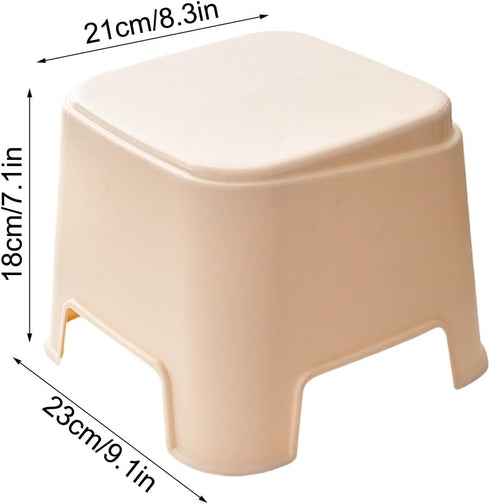 Generic Small Japanese Stool - Amazing Bathroom Seat | Stepping Shower Chair for Kids Stackable Modern Foot Rest Living