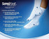 JOBST Sensifoot Diabetic Crew Sock, Medium, White