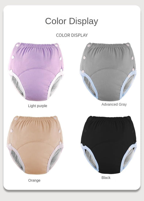 LEEMOOCARE Cotton Incontinence Pants for Adults: Washable, Breathable, Adjustable Leak-Proof Underwear for Elderly