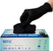 Black Disposable Nitrile Gloves, Latex & Powder Free, 6-Mil, 100 Count, Textured, Mechanic Wearing, Cleaning