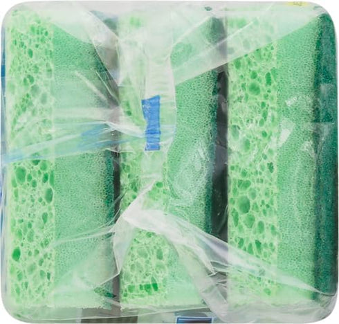 Dawn Power Clean Wedge-Shaped Scrubber Sponges, Green (Pack of 3)