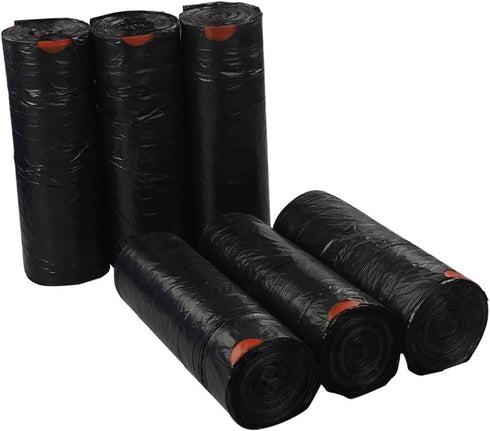 5 Gallon Drawstring Trash Bags | 210 Counts | Black