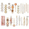 Mehayi 20 PCS Pearls Hair Clips Fashion Korean Style Acrylic Resin Hairpins for Women and Girls Headwear Accessories