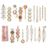 Mehayi 20 PCS Pearls Hair Clips Fashion Korean Style Acrylic Resin Hairpins for Women and Girls Headwear Accessories