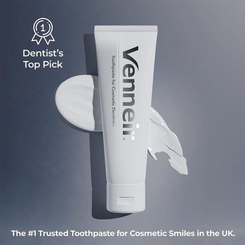 Venneir Professional Toothpaste for Veneers, Implants, Bondings, Crowns & Sensitive Teeth Stain Removing, Whitening