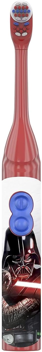Pack 3, BB-8 Oral-B Kid's Battery Power Toothbrush with Timer Featuring Disney's Star Wars Characters, Red