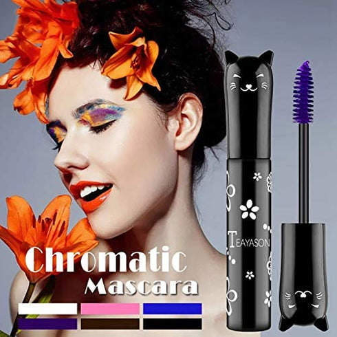 Mascara Liquid Black Lashes Makeup, Waterproof Hypoallergenic Fast Dry Curling Lengthening Eyelashes for Party Use