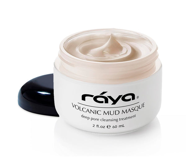 Raya Volcanic Mud Masque (605), Deep Pore Facial Treatment Mask for Dull Skin, Clears Pores