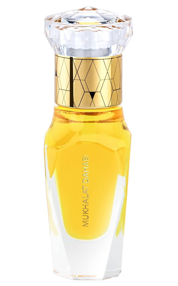Swiss Arabian Mukhalat Dhahabi Luxury Perfume Oil 0.4 Oz - Long Lasting Signature Fragrance from Dubai