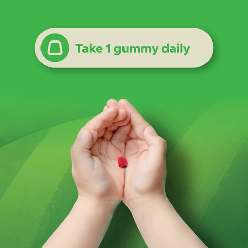 Chewable Vitamin D Gummies for Kids - 1000 IU Per Serving, Delicious Gummy Vitamins for Immune Support, Gelatin Free