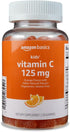 Amazon Basics Kids' Vitamin C Gummies, 125mg, Orange, 60 Count, Immune Health, 2 Month Supply (Previously Solimo)