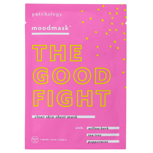 Patchology Moodmask The Good Fight Facial Sheet Mask, Men and Women, Moisturizing and Hydrating (1 Count)