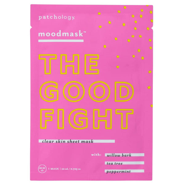 Patchology Moodmask The Good Fight Facial Sheet Mask, Men and Women, Moisturizing and Hydrating (1 Count)