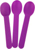 MMvolesy Frozen Spoons,Frozen 50 Count Purple Disposable Eco-Friendly Plastic Spoons Yogurt Ice Cream Dessert Spoons