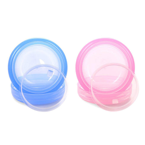 Travel Accessories Toiletry Containers, 1 oz Plastic Jars for Creams, Leak Proof Lids, Compact Travel Size (6 Pieces)