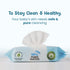 Mother Sparsh 98% (80 Water Based Scented Wipes Scented Baby Wipes) - Plant Based Fabric