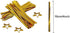JHere 100 Pack 100Pcs 5.1'' 8.2'' 1.5'' Gold Polka Dot Candy Bags with Gold Metallic Twist Ties, Clear Plastic Treat