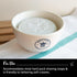 Ceramic Textured Shaving Bowl, Shave Soap & Shaving Cream Dish, Textured for Rich Lather (White)