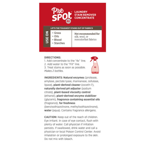 Melaleuca 4x 8 oz. PreSpot Concentrate Laundry Stain Remover fl. | Natural Enzyme Formula for Tough Stains