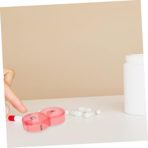 Portable Weekly Medicine Organizer Box Detachable Case Compact Pill Storage Container for Travel and Daily Use