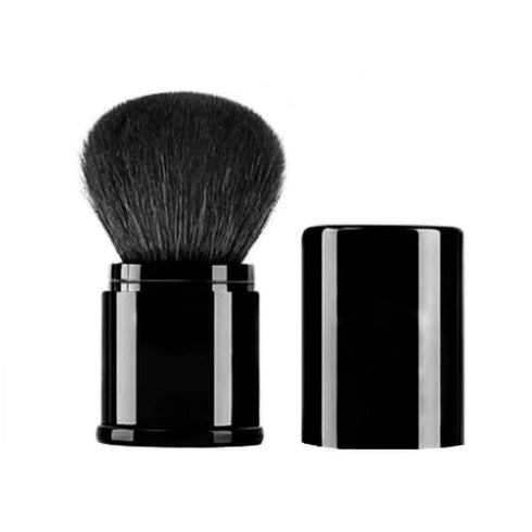 Retractable Kabuki Makeup Brush Premium Goat Hairs Blush Brushes for Liquid Cream Cosmetics