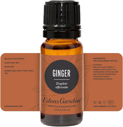 Edens Garden Ginger Essential Oil, 100% Pure Premium Grade, 10 ml for Diffuser and Skin