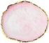 Resin Nail Art Palette, Mixed Color Nail Painting Display Board with Gilded Edge (Pink)