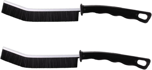 2 Pcs Multifunctional Crevice Cleaning Brush Hard Bristle Gap Tool for Bathroom Kitchen Tiles Window Cleaning