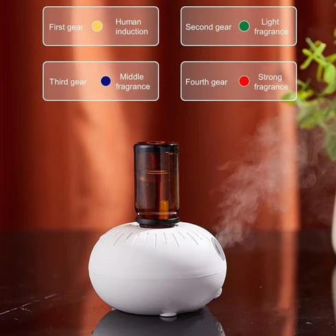 RJSQAQE Diffuser,4 Waterless Diffuser,USB Rechargeable Waterless Essential Oil Modes Oil Diffuser,Waterless Nebulizing