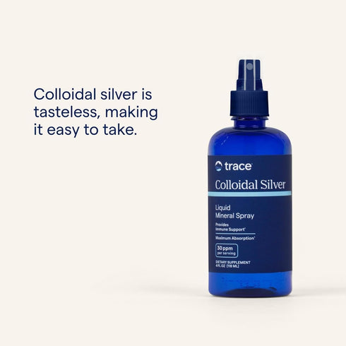 Trace Minerals Colloidal Silver Spray - 4 fl oz Daily Mineral Supplement for Immune, Skeletal & Sleep Health