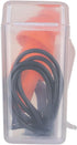 Klein Tools 605036 Corded Earplugs, 25dB NRR, Reusable Orange Earplugs, 6-Pack with Case for Industrial Use