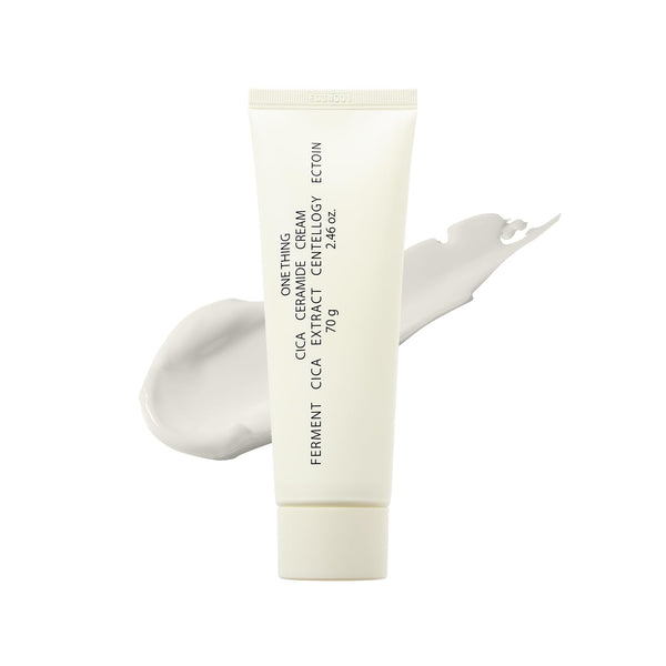 ONE THING Cica Ceramide Cream 2.47 Oz - Centella Asiatica Soothing Hydrating Facial Moisturizer for All Skin Types