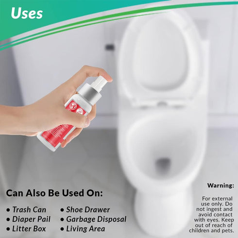 Mist N Go Toilet Freshener, Blossom Scent, 2 Fl Oz, Odor Neutralizer for Toilets