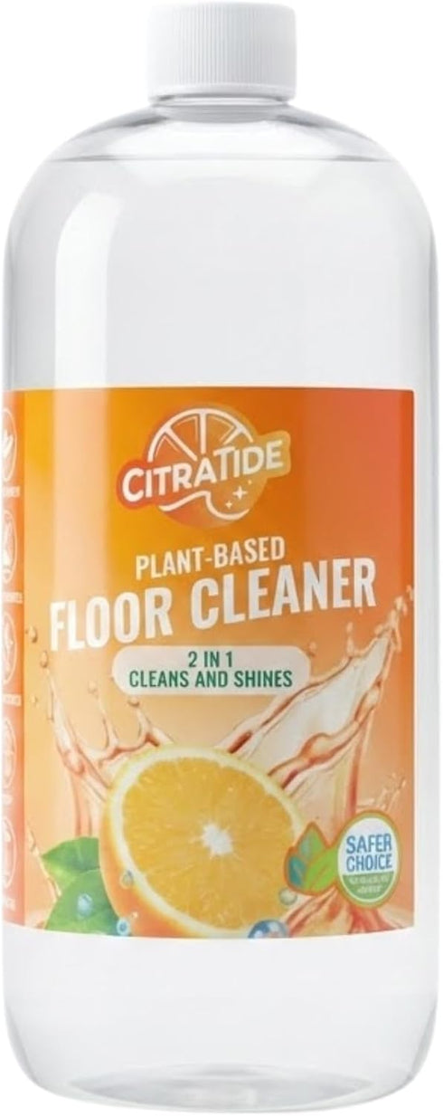 Hardwood Floor Cleaner and Polish Restorer Heavy Duty Plant-Based Cleaning & Conditioning