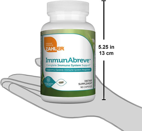 Zahler ImmunAbreve, Powerful Immune System Support, Vitamin C, Echinacea, Certified Kosher, 90 Capsules