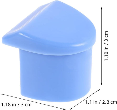 ZUNOXAZ 10pcs Handrail End Cap for Bed, Bedside Guardrail Protective Bumper, Plastic Bed Frame End Caps Enhance Safety