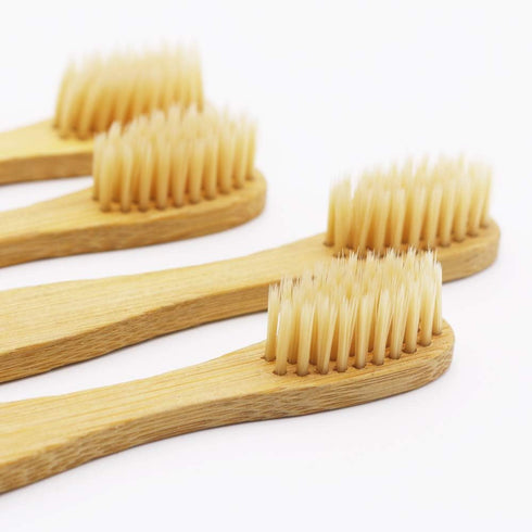 DR PERFECT Natural Bamboo Toothbrush, Soft Bristles for Adults, Pack of 12