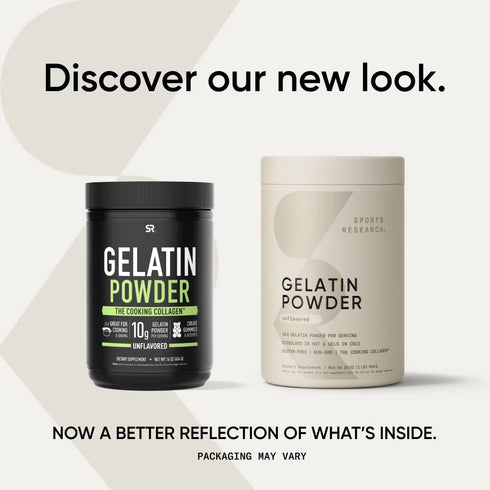 Sports Research Gelatin Collagen Cooking Powder, Non-GMO, Keto Friendly, Great for Cooking & Baking, Sourced from