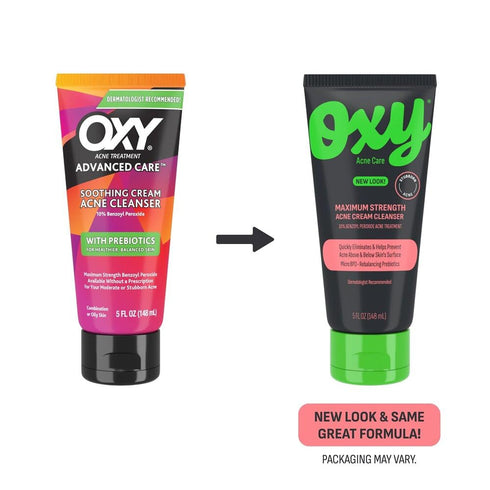 Oxy Acne Medication Face Wash - Maximum Strength 10% Benzoyl Peroxide (5 Fl Oz)