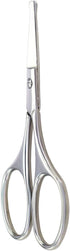 Nose Hair Trimmer Scissors - 3.4" Round Tip Scissors for Ear Eyebrow Beard Mustache Trimming - Multi-Purpose Beauty Tool