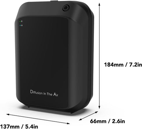 YDuupxe 300m Essential Oil Diffuser, Wide Coverage Bluetooth Connection APP Control Wall Mountable Aromatherapy