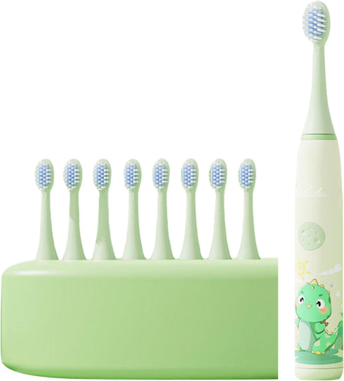 HUIFACAI 6 4 Children Electric Toothbrush with Toothbrush Toothbrush Cartoon Electric Toothbrush
