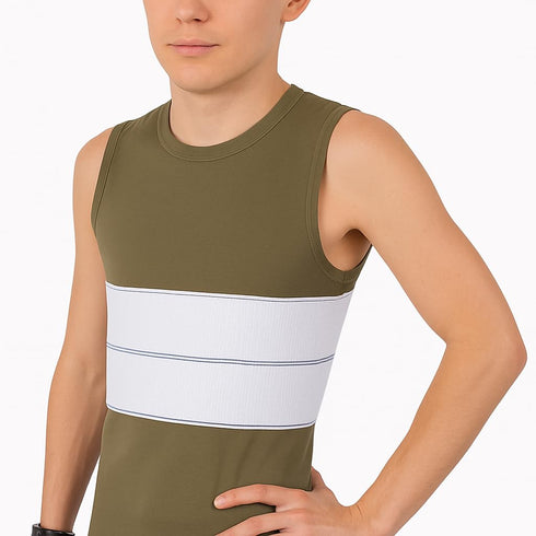 NYOrtho Rib Brace - Plush Chest Brace for Men - Fits 30"-75" - Rib Injury Protection - Cracked, Fractured or Dislocated