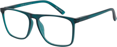 MARE AZZURO Men's Square Reading Glasses 0 1.0 1.25 1.5 1.75 2.0 2.25 2.5 2.75 3.0 3.5 4.0 5.0 6.0 (Blue 175)