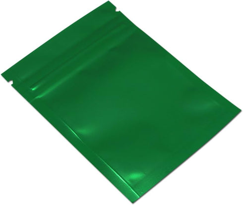 FERENLI 100 Pcs Mylar Zipper Lock Food Storage Bag, Matte Aluminum Foil Airtight Bag with Front Window