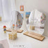Makeup Mirror with Stand, Acrylic Desk Decor Aesthetic Mirror, Separable Wall Mounted Gift Mirror for Women Men Girls